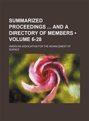 Summarized Proceedings and a Directory of Members (Volume 6-28),1154398722,9781154398724