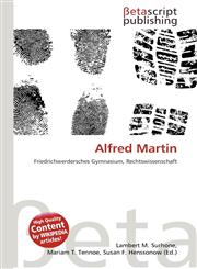 Alfred Martin,6134846007,9786134846004