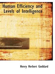 Human Efficiency and Levels of Intelligence,1110676115,9781110676118