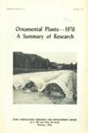 Ornamental Plants - 1976 : A Summary of Research