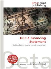 UCC-1 Financing Statement,6131254419,9786131254413
