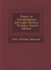 Essays in Jurisprudence and Legal History - Primary Source Edition,1295598922,9781295598922