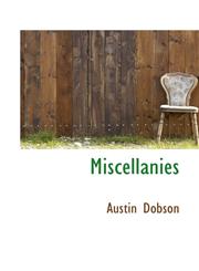 Miscellanies,111687282X,9781116872828