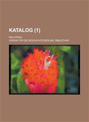 Katalog; Nachtrag (1 ),1153530430,9781153530439