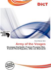 Army of the Vosges,6200593582,9786200593580