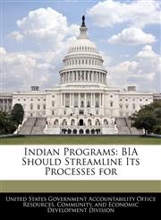 Indian Programs BIA Should Streamline Its Processes for,1240747969,9781240747962