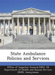State Ambulance Policies and Services,1249113903,9781249113904