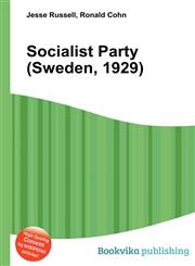 Socialist Party (Sweden, 1929),5511426164,9785511426167