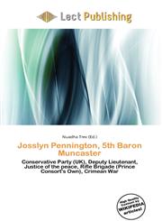 Josslyn Pennington, 5th Baron Muncaster,6135690345,9786135690347