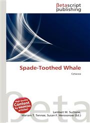 Spade-Toothed Whale,6136109018,9786136109015
