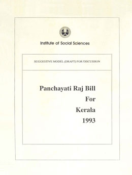 Panchayati Raj Bill for Kerala, 1993 Suggestive Model (Draft) for Discussion