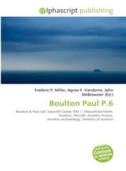 Boulton Paul P.6,6134333220,9786134333221