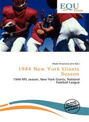 1944 New York Giants Season,6136574195,9786136574196