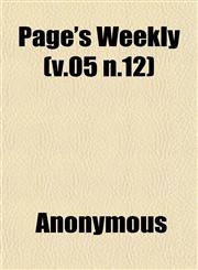 Page's Weekly (v.05 n.12),1152575015,9781152575011
