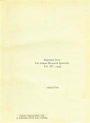 Miscellany A Short Cultural History of the Cahamanas Originaly Reprinted of The Indian Historical Quarterly, Vol. XV, 1939