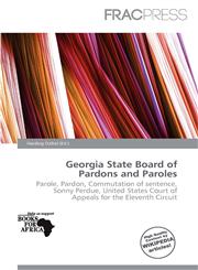 Georgia State Board of Pardons and Paroles,6138289412,9786138289418
