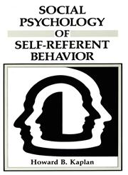 Social Psychology of Self-Referent Behavior,0306423561,9780306423567