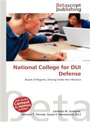 National College for DUI Defense,6136042479,9786136042473