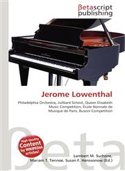 Jerome Lowenthal,6132258868,9786132258861