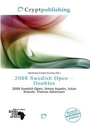 2008 Swedish Open - Doubles,6201488359,9786201488359