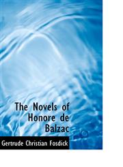 The Novels of Honoré de Balzac,1115342088,9781115342087
