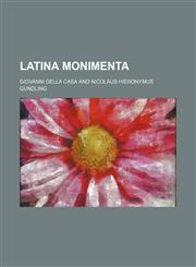 Latina monimenta,1231165065,9781231165065