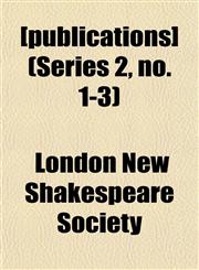 [publications] (Series 2, no. 1-3),1152589172,9781152589179