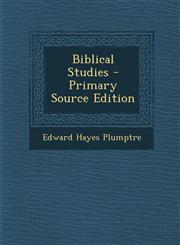 Biblical Studies - Primary Source Edition,1293850322,9781293850329