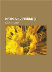 Krieg Und Friede (1),1234486555,9781234486556