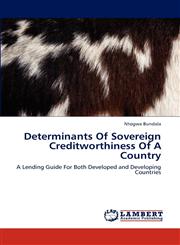 Determinants of Sovereign Creditworthiness of a Country,3659314145,9783659314148