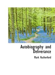 Autobiography and Deliverance,1241671516,9781241671518