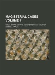 Magisterial cases Volume 4,1130147789,9781130147780