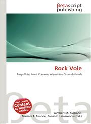 Rock Vole,6136245949,9786136245942