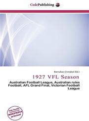 1927 VFL Season,6135977393,9786135977394