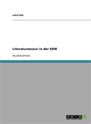 Literaturzensur in Der Ddr,3638855619,9783638855617