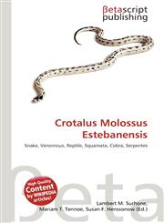 Crotalus Molossus Estebanensis,6135255290,9786135255294