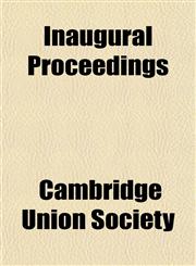 Inaugural Proceedings,1152331515,9781152331518