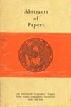21st International Geographical Congress, India 1968 : Abstracts of Papers