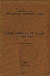 Some Aspects of Plant Nutrition