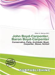 John Boyd-Carpenter, Baron Boyd-Carpenter,6200884099,9786200884091