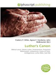 Luther's Canon,6134392472,9786134392471