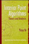 Interior Point Algorithms Theory and Analysis 1st Edition,0471174203,9780471174202