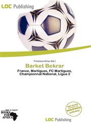 Barket Bekrar,6137296121,9786137296127