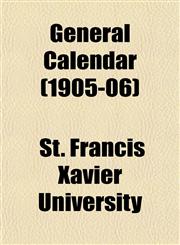 General Calendar (1905-06),1152828509,9781152828506