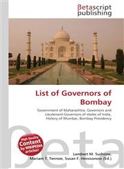 List of Governors of Bombay,6130304749,9786130304744