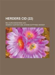 Herders Cid; Neu Durchgesehene Aufl (22),1234518376,9781234518370