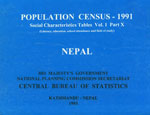Population Census - 1991, Social Characteristics Tables, Vol. 1, Part X : Literacy, Education, School attendance and Field of Study, Nepal