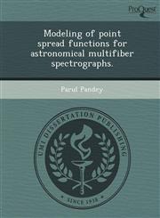 Modeling of point spread functions for astronomical multifiber spectrographs.,1249845211,9781249845218