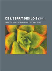 de L'Esprit Des Lois (3-4),123442309X,9781234423094