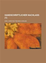 Handschriftlicher Nachlass (1),1151221376,9781151221377